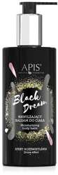 Apis Professional Natural Cosmetics Black Dream Nawilżający i Rozświetlający Balsam Do Ciała z Drobinkami Złota 300 ml